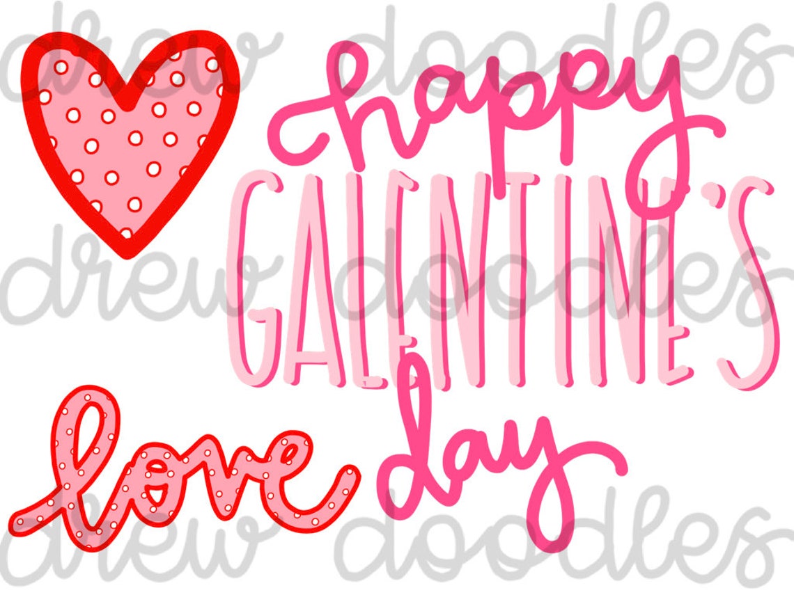 Valentine's Galentine's Day Digital Clip Art Set | Etsy