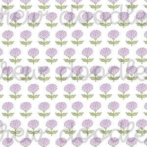 Aquarell Lila Blumen Block Druck Muster Digitale Papiere Hintergründe 4x6 7x5 und 5x7 - Instant Download