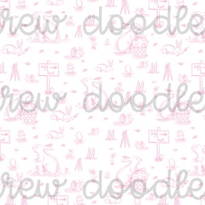 Aquarell rosa Ostern Hase Toile Print digitale Papiere Hintergründe 4 x 6 ein 5 x 7 - Instant Download