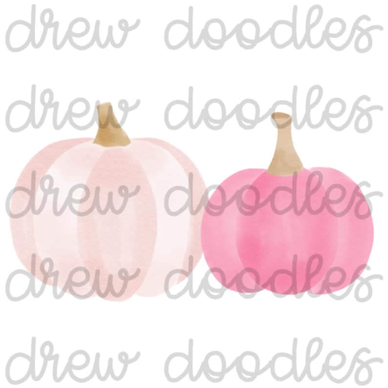 Download Clip Art Watercolor Pink Pumpkins Digital Clip Art Set Instant Download Art Collectibles