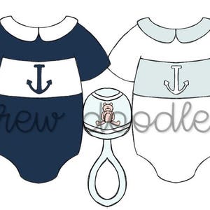 Baby Boy Onesies Digital Clip Art Set Instant Download image 5