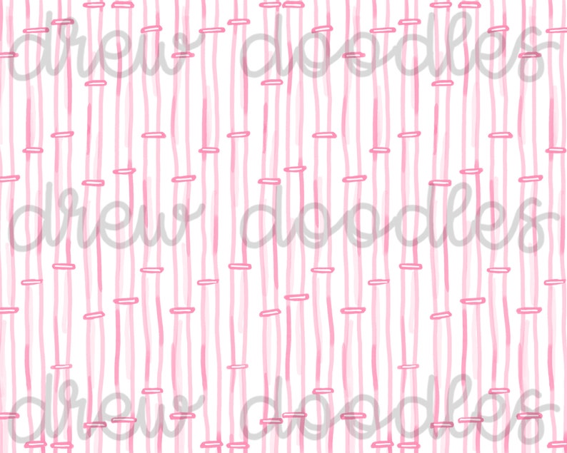 K&ouml;nnte beinhalten: Ein nahtloses Muster mit vertikalen und horizontalen Linien in Rosa. Die Linien sind handgezeichnet und haben einen Aquarell-Effekt.