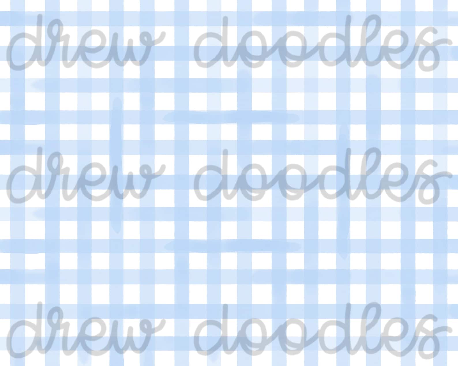 Watercolor Blue Gingham Print Pattern Digital Papers Backgrounds 4x6 ...