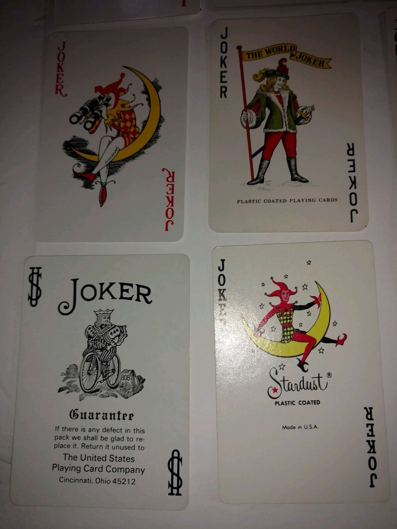 12 Jokers HH Playing Cards Swap Poker Crafts Arts Banners 