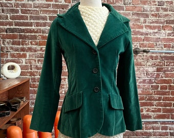 Blazer in velluto di cotone 100% anni '70