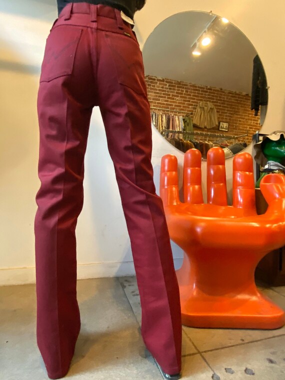 70s Wrangler NOS Dead Stock Red Jeans Size Petite