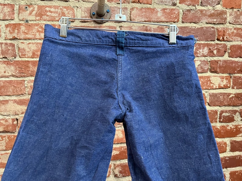 Rare Late 60s Ultra Low Waist Flared Denim Hip Hugger Jeans - Etsy