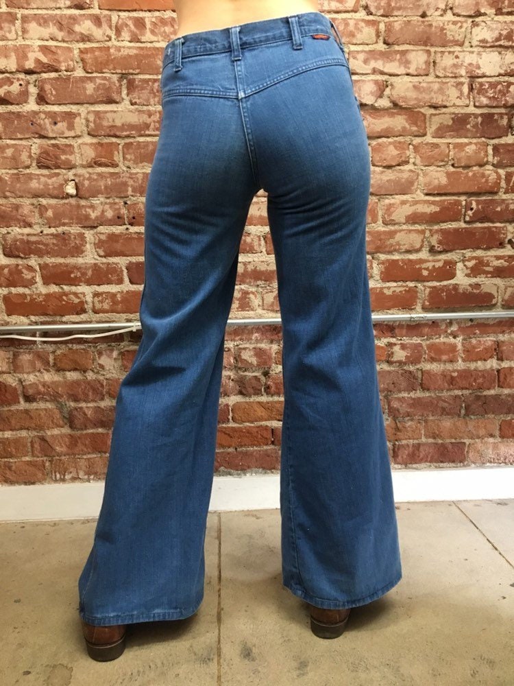 70s denim flares