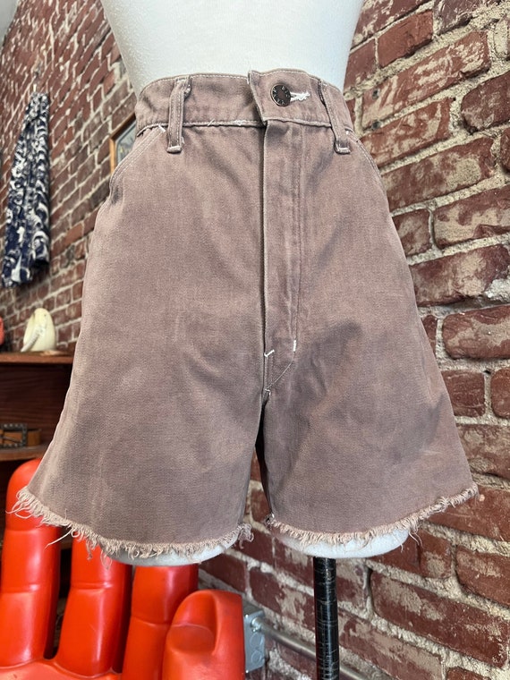Short Cut-off Primark Femme 100% Coton Vert - Taille M - Taille Haute élastiquée