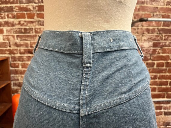 70s Sky Blue Denim Cut Off Shorts - image 7