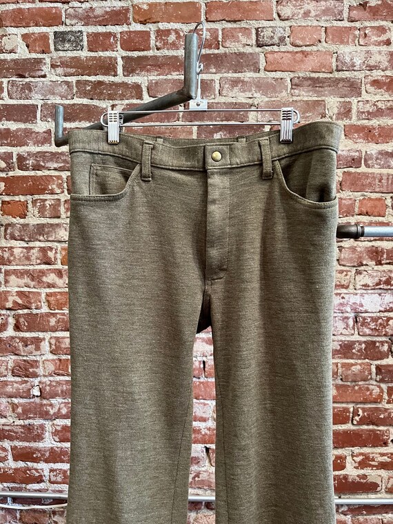 Mens 70s Flared Slacks by Male - image 3