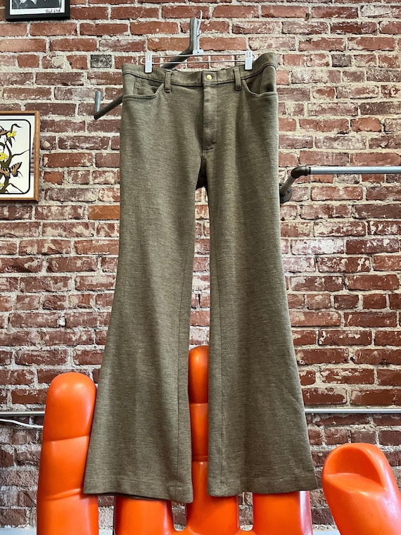 Mens 70s Flared Slacks by Male - image 1