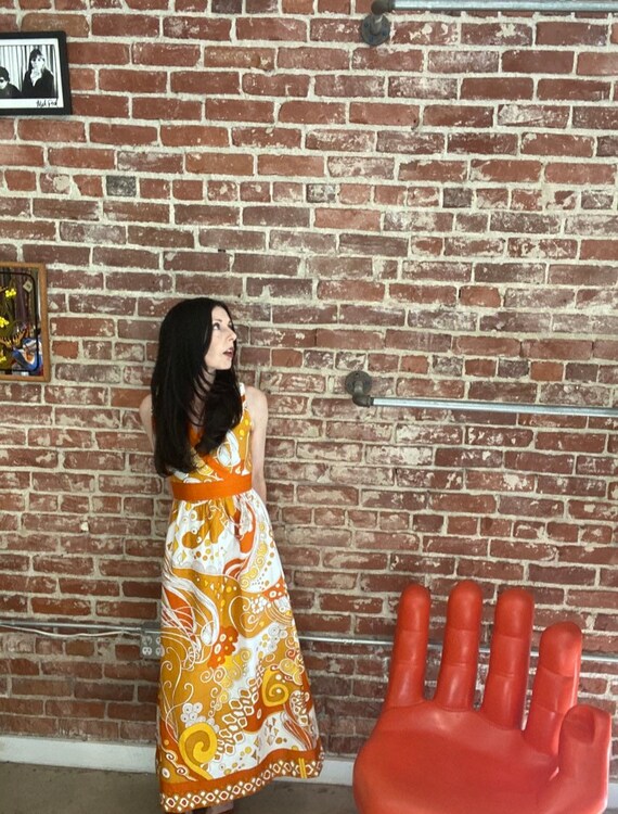 70s Psychedelic Gown