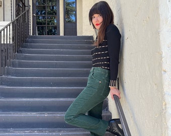 70s Levi’s Forest Green Corduroy Strait Leg Jeans