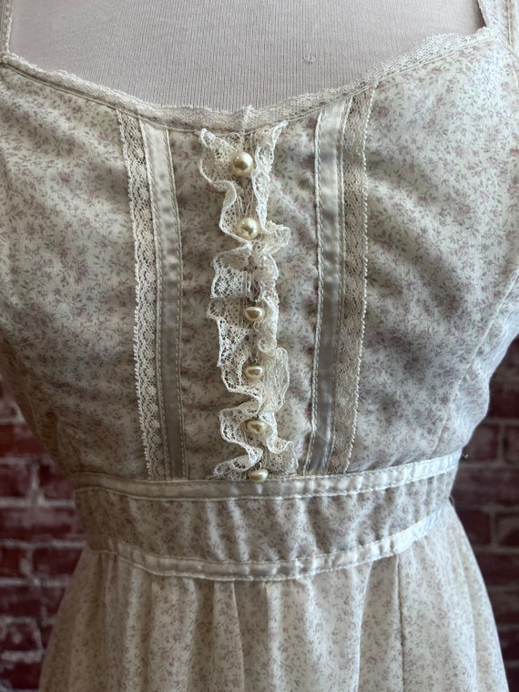 70s Gunne Sax Prairie Gown Childrens Junior Size - image 5