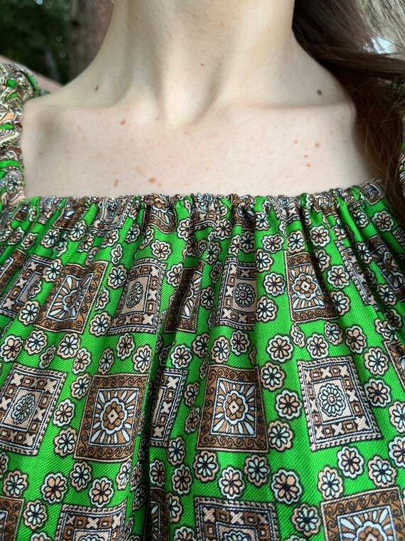 70s Bohemian Blouse Made in Japan - image 6