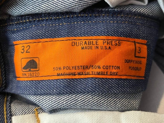 Mens ‘70s Permanent Press Strait Leg Jeans, 30.5”… - image 10
