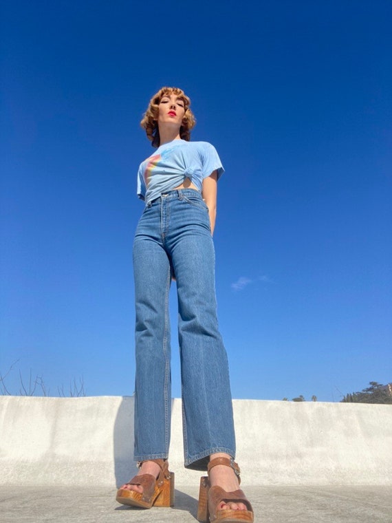 70s Levi’s High Waist Strait Leg Denim Jeans