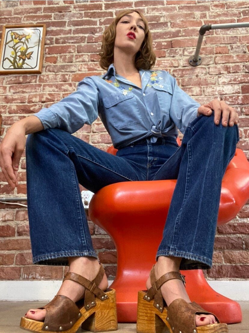 lee rider high rise jeans