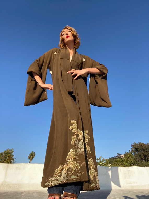 Antique Crepe Kimono