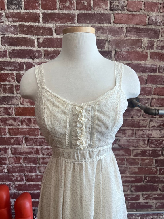 70s Gunne Sax Prairie Gown Childrens Junior Size - image 3