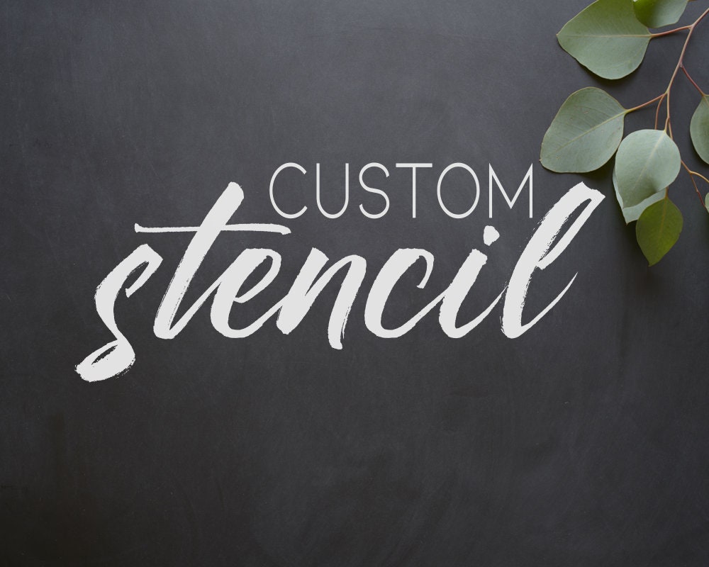DIY Custom Stencil vinyl stencil wood sign do it Etsy