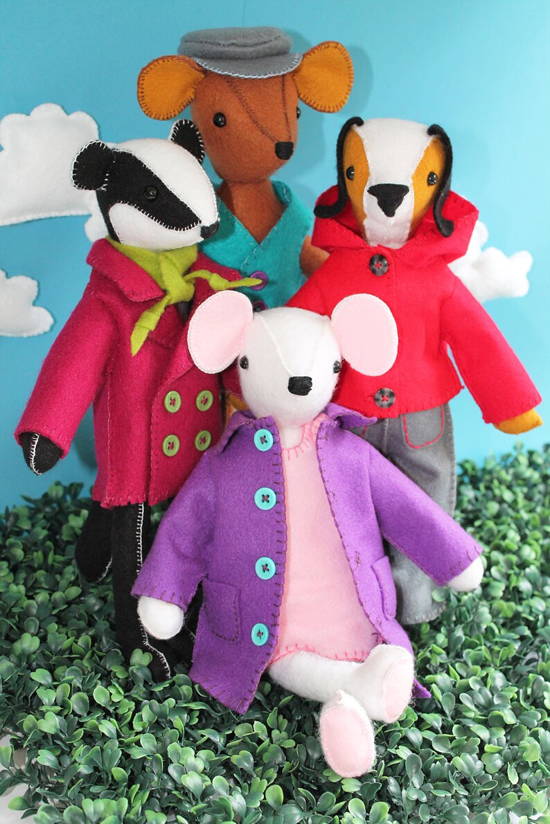 Clothes PDF Pattern. Felt Plush Clothes Pattern Felt Clothes Etsy UK