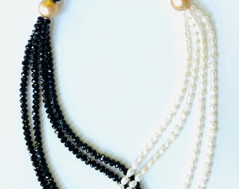 Beautiful Black and White necklace