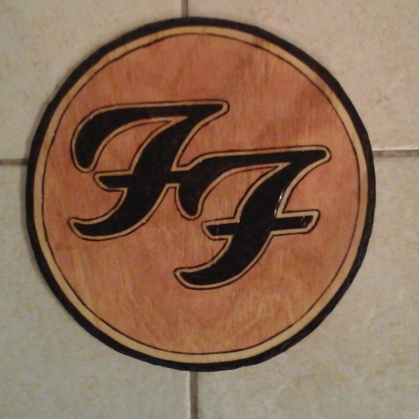 Foo Fighters Wood Plaque