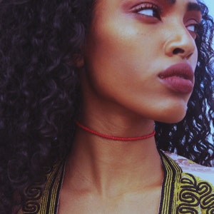 Red Beaded Choker