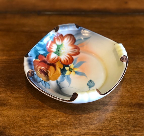 Dogwood Mid Century Vintage Noritake Hand Painted Blossom Flower Porcelain Bowl
