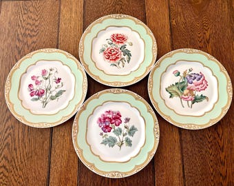 Andrea Sadek “President Polk Florals” Dinner Plates, Set of 4