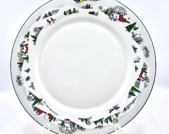 Sleighride Christmas Dinner Plates by Lenox, Sold in sets of 2 and 1