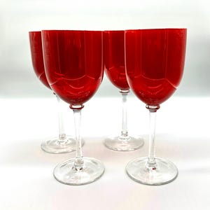 Mikasa Red Water Goblets (MIC 157), Set of 4