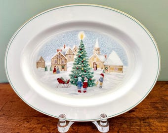 Mikasa “Merry Christmas” 14" Oval Platter