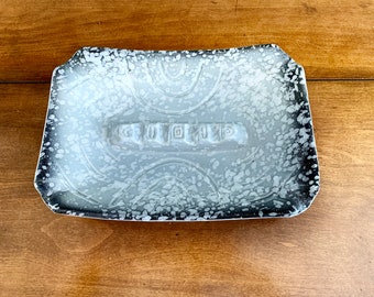 MCM Grey and Black Speckled Ashtray