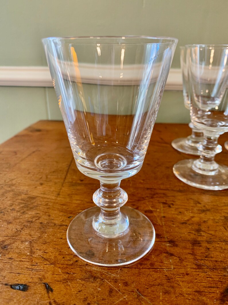 Vintage Large Apéritif Stemmed Glasses Cordial Stemmed Etsy
