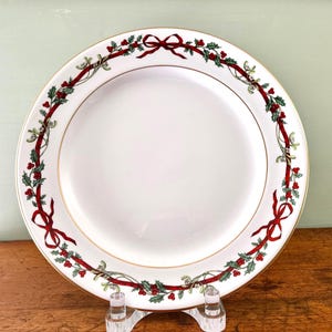Royal Worcester Holly Ribbons Dinner Plates - Etsy
