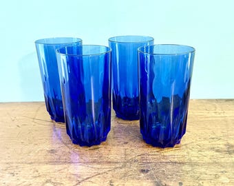 Luminarc Cobalt Blue Tumblers, Sold in Sets of 4 and 5
