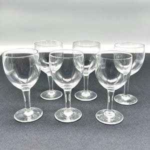 3oz Clear Stem Aperitif Glasses - Set of 6