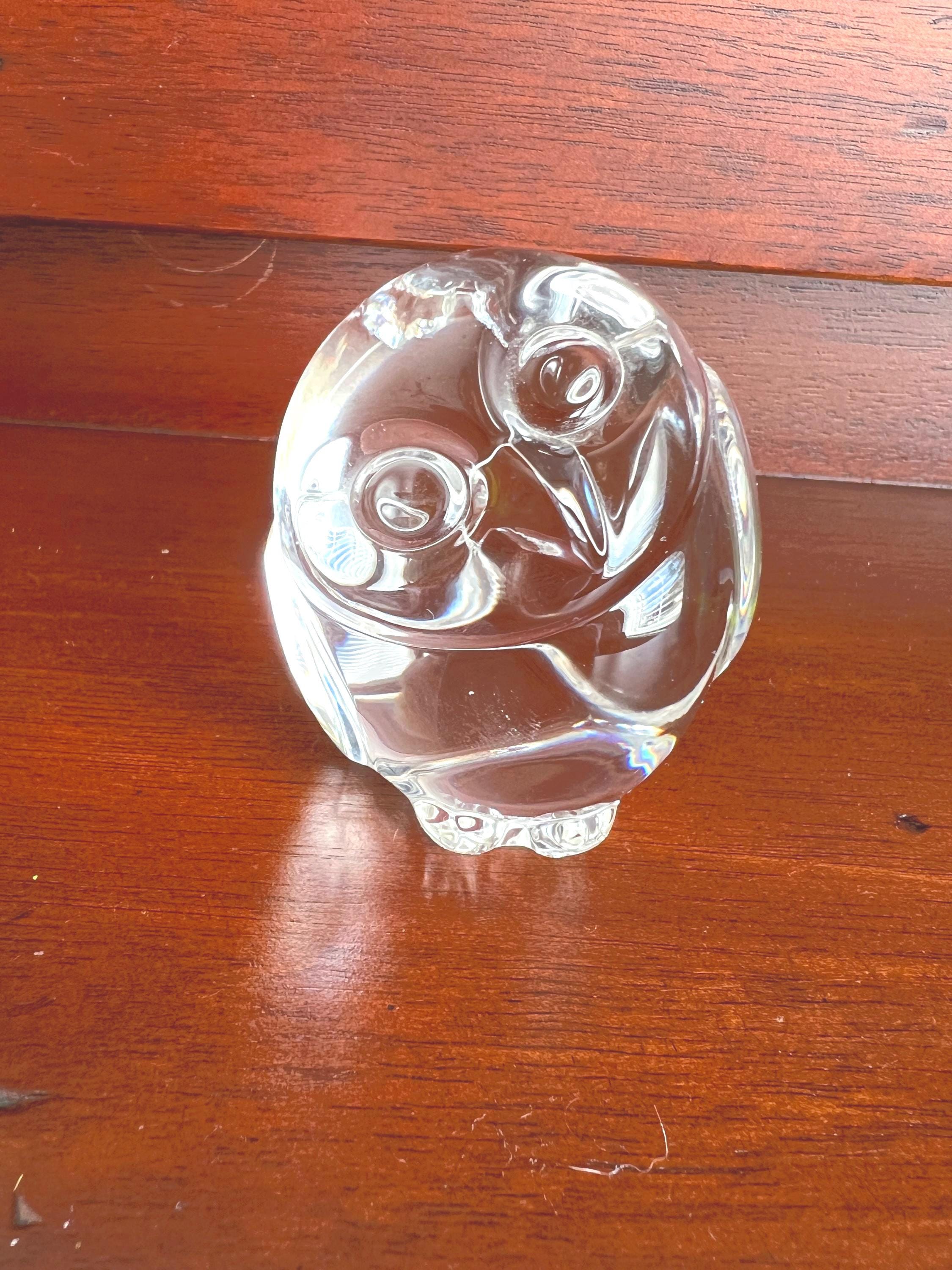Stueben Glass Owl Figurine