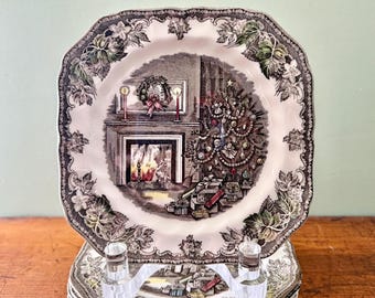 Johnson Brothers “The Friendly Village (Christmas Series)” Square Salad Plates, Sold Individually
