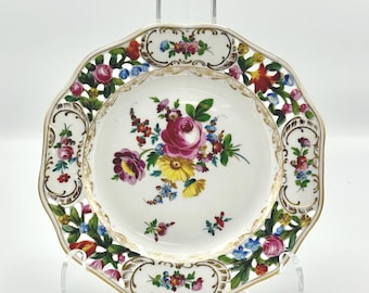 Carl Thieme Saxony Porcelain Hand Painted Plates, Original, Crafted in Dresden, Germany, Sold Individually