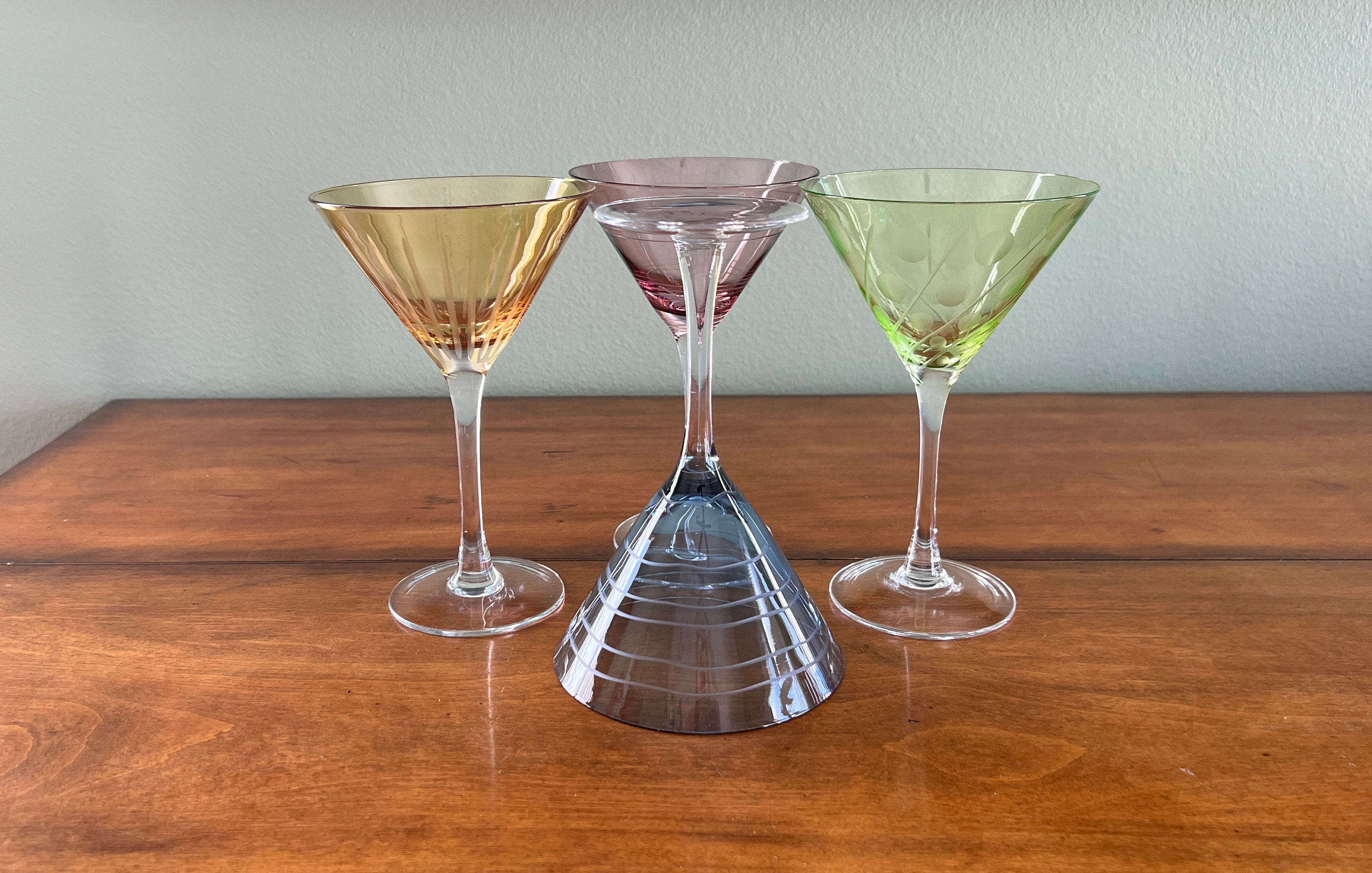 Mikasa Cheers Stemless Martini Glasses Set of 4