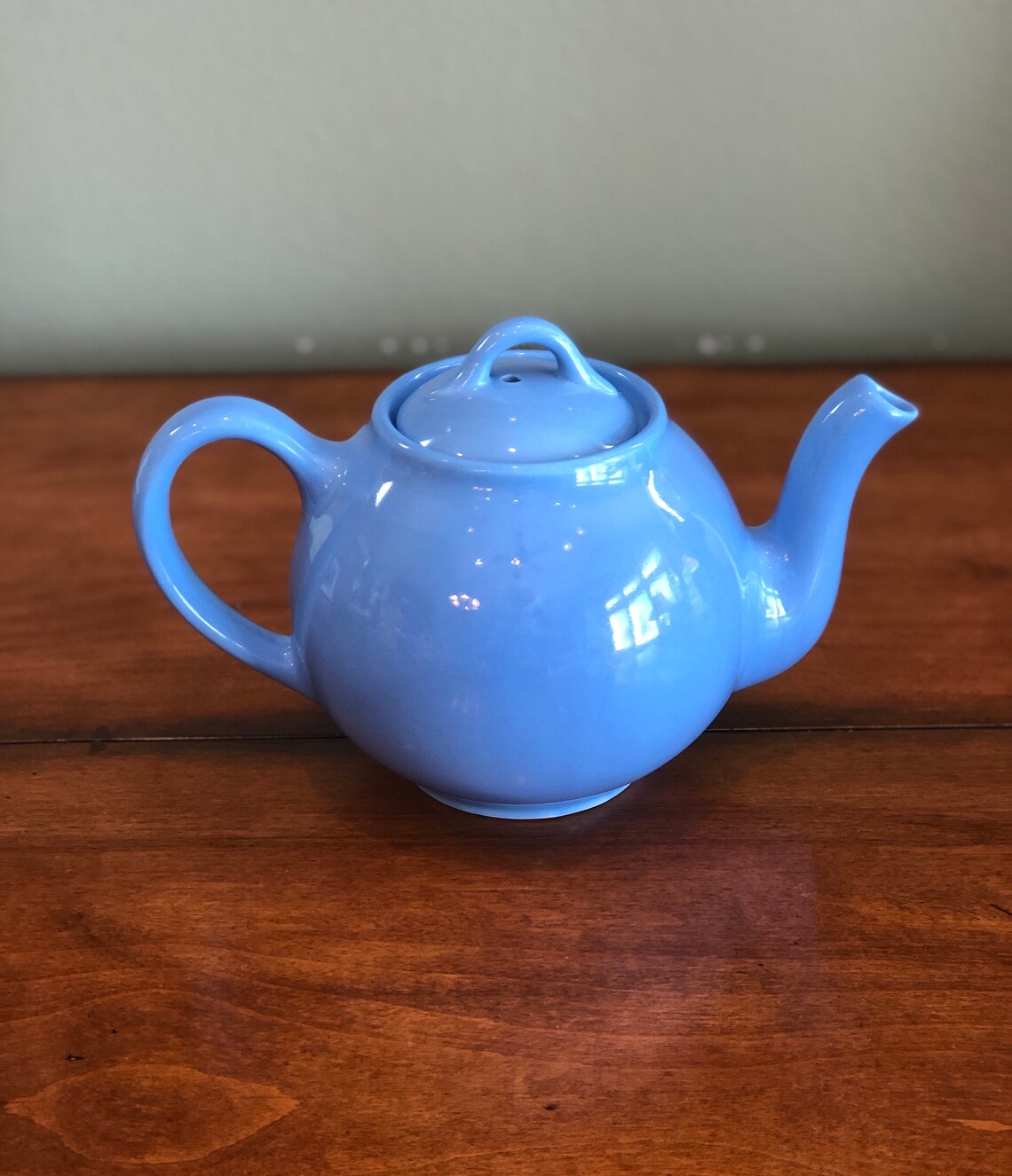 Vintage Blue Lipton Teapot Etsy