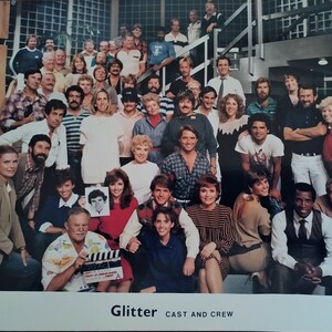 8 x 10 Photogragh of &quot;Glitter&quot; TV Series Cast & Crew 1984-1985 - Hollywood Memorabilia 1980&#39;s - Promotional Photo