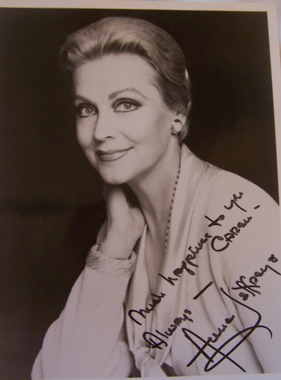 Autographed 8 X 10 Photo Anne Jeffreys Hollywood Memorabilia 1980's