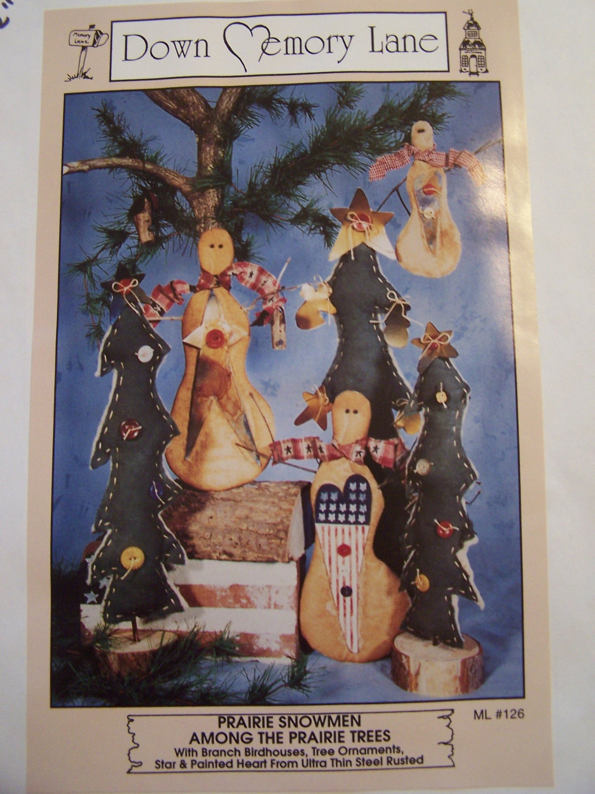 Lot of 4 Vintage Craft Patterns, Christmas Holiday Crafting