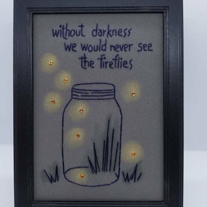 Fireflies in a mason jar