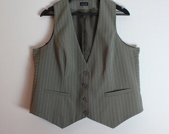 Khaki Womens Vests Etsy